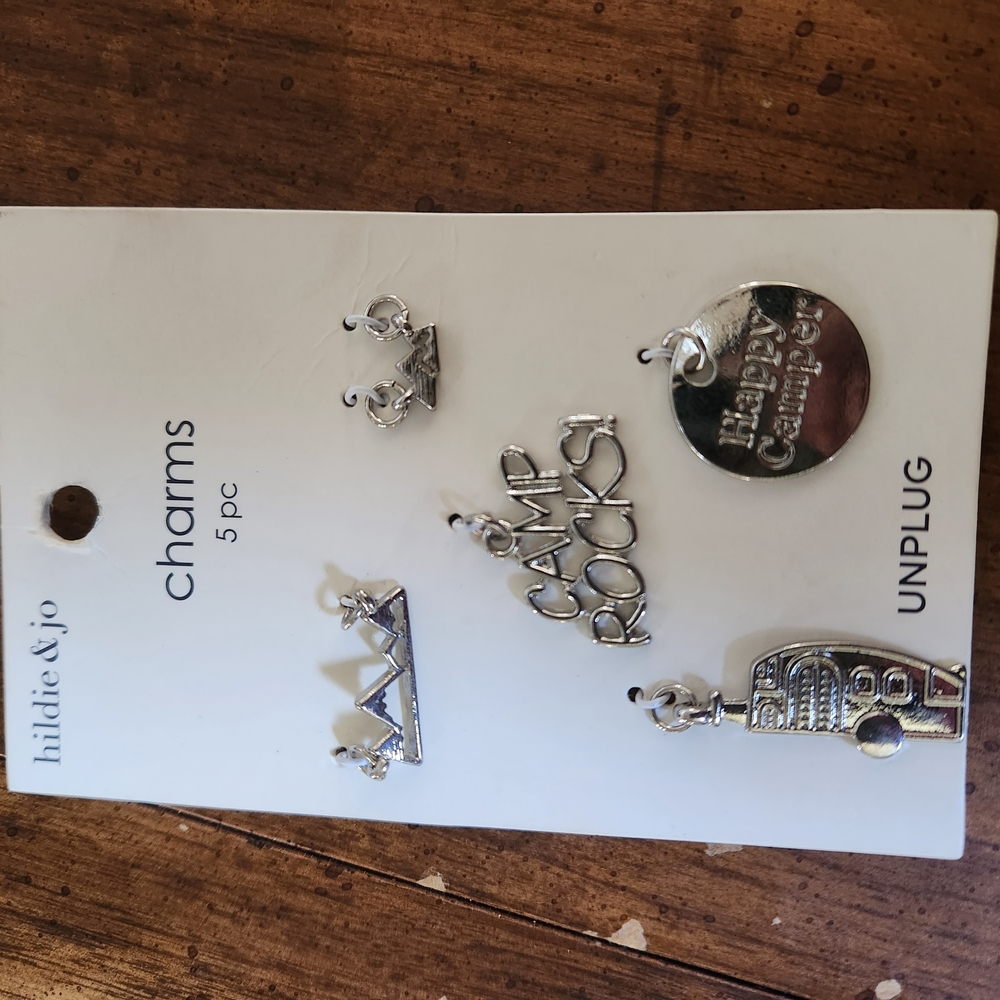 Silver Charm Set with Camp Theme